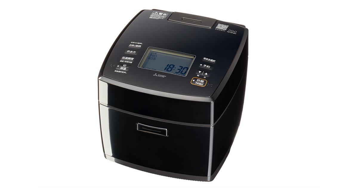 三菱IHジャー炊飯器 NJ-VS10G-W ダブル備長炭コート熾火 三菱電機、ダブル備長炭コート「熾火」を採用したIHジャー炊飯器