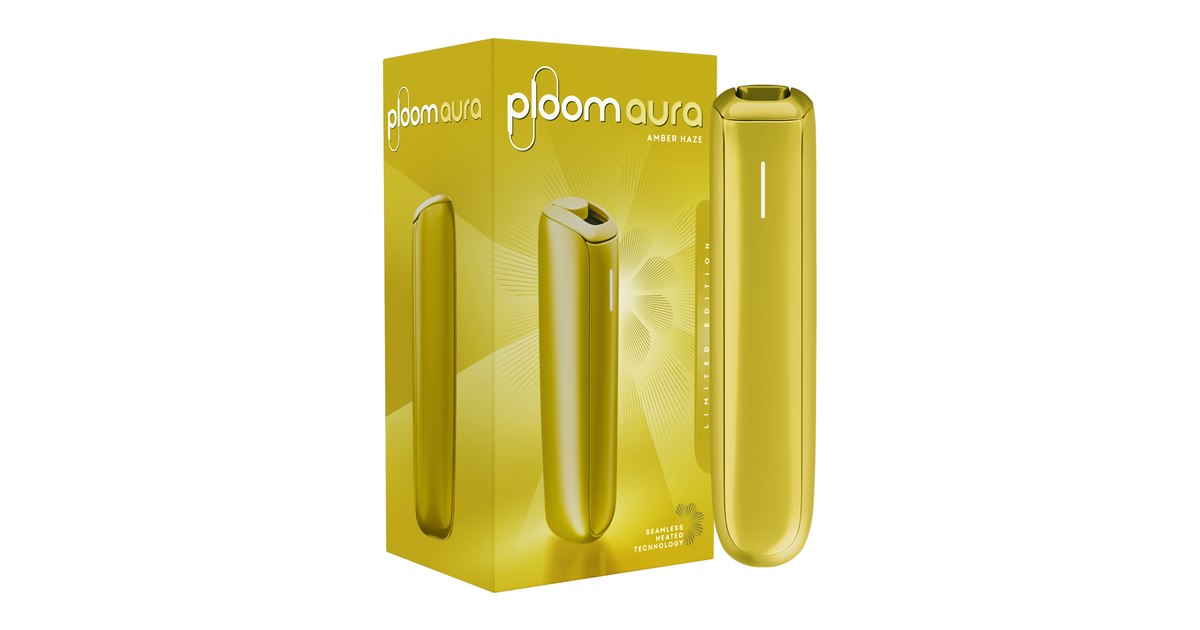 JT、加熱式タバコ「Ploom AURA」に数量限定カラー「アンバーヘイズ