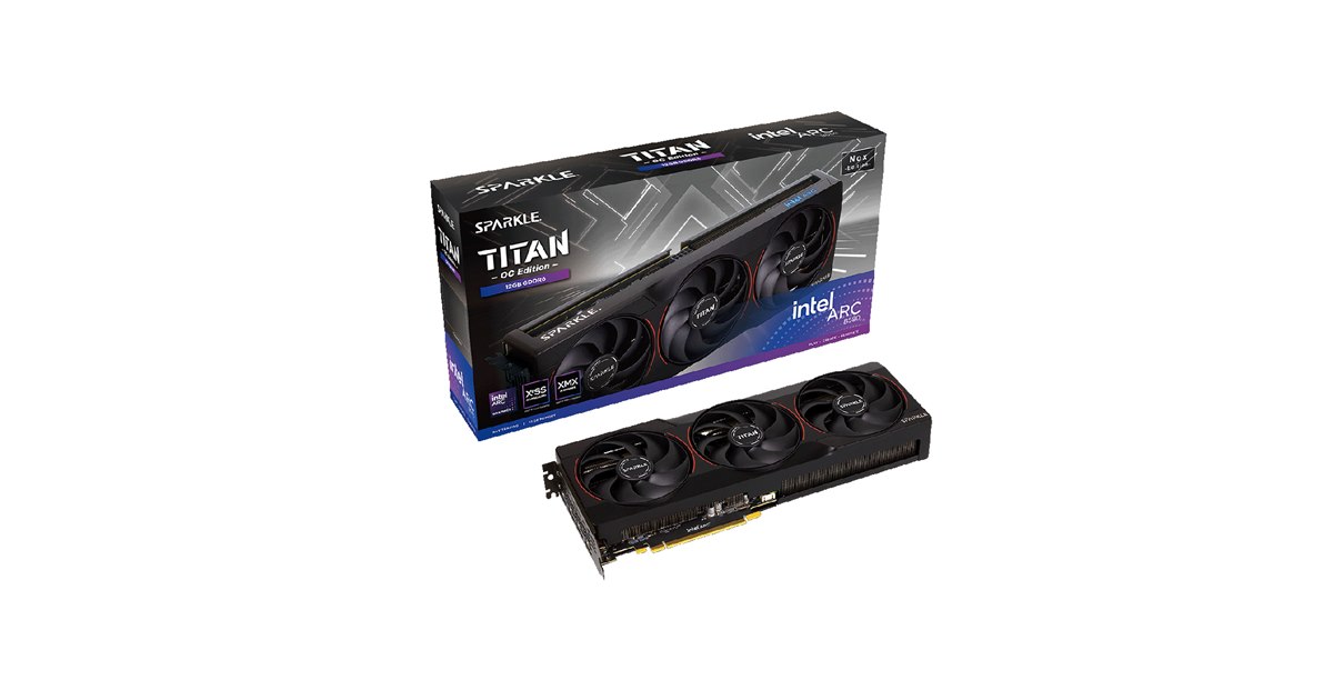 グラフィックボード・グラボ・ビデオカード Intel Arc b580 SPARKLE TITAN OC Edition Amazon | SPARKLE Intel Arc B580 グラフィックカードOC版