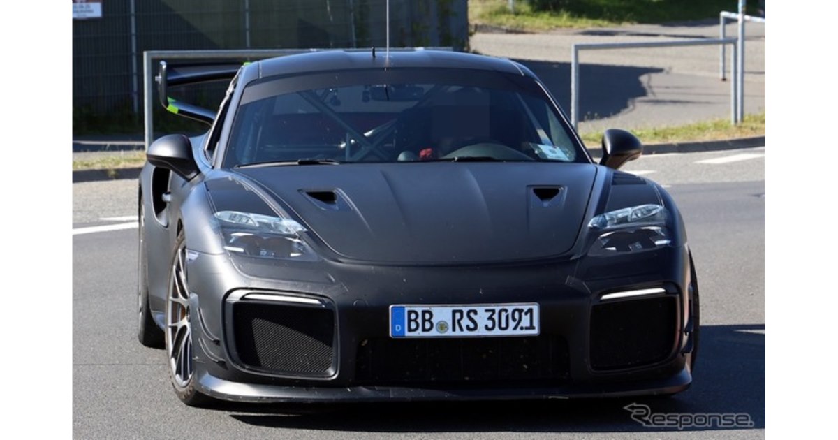 丸目じゃないポルシェもイケる」スラントノーズの謎の開発車両にSNSも