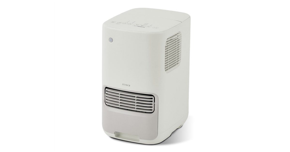 シロカ、A4スペースに設置できる加湿機能付きファンヒーター