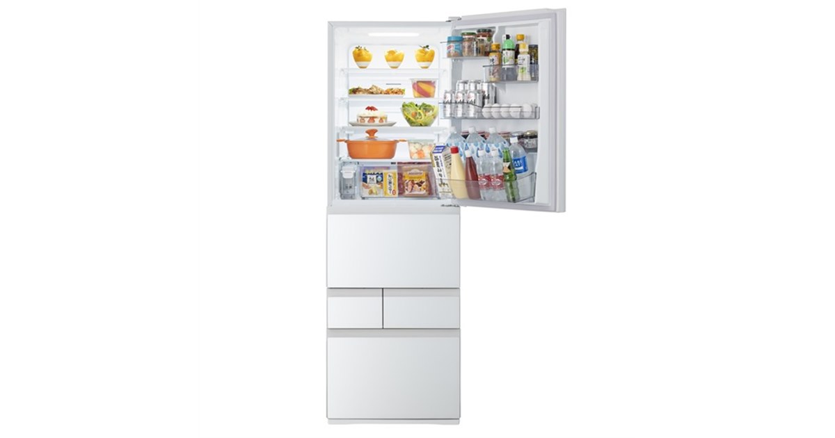 東芝、定格内容積411Lで効率よく収納できる5ドア冷蔵庫「GR-Y41GXK