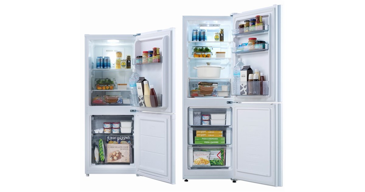 ツインバード、冷凍室が使いやすい少人数世帯向けの2ドア冷蔵庫140L