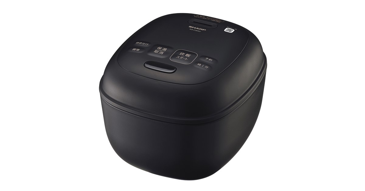 シャープ、丸みを帯びた新デザインのマイコンジャー炊飯器3合炊き