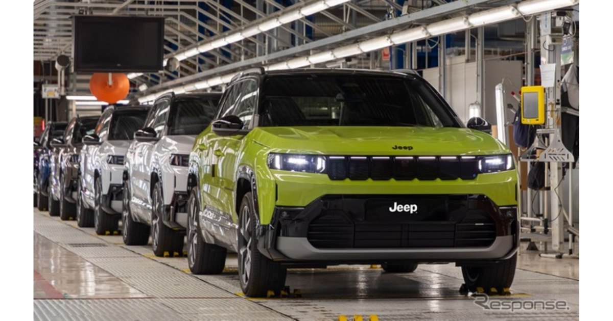 ジープ『コンパス』新型、イタリアのステランティス工場で生産開始…375