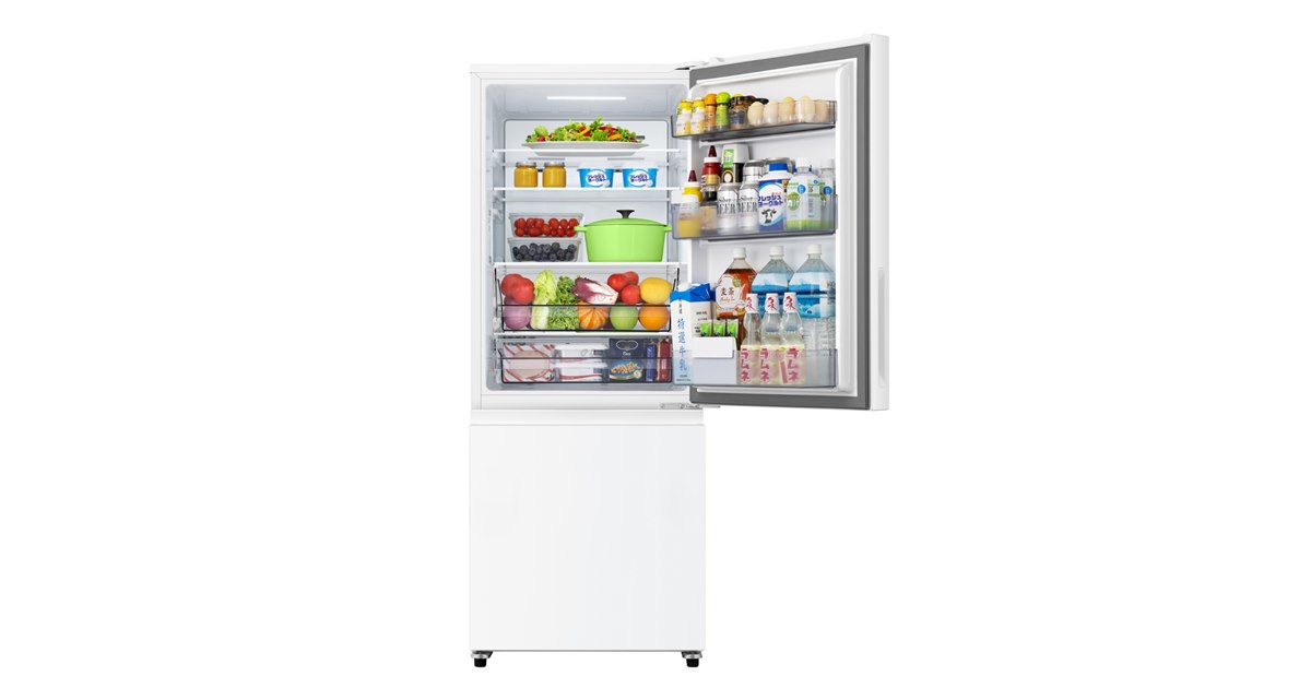 ハイセンス、高さ142cmで奥まで手が届きやすい257Lの2ドア冷蔵庫「HR