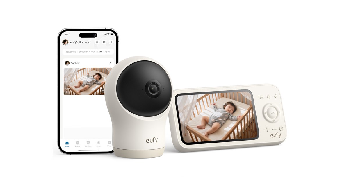 価格.com - Anker、2Kモニターとスマホで赤ちゃんを見守れる「Eufy Baby Monitor C10」