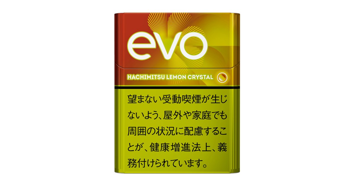 Ploom専用スティック「EVO」に「ハチミツ・レモン・クリスタル」を追加