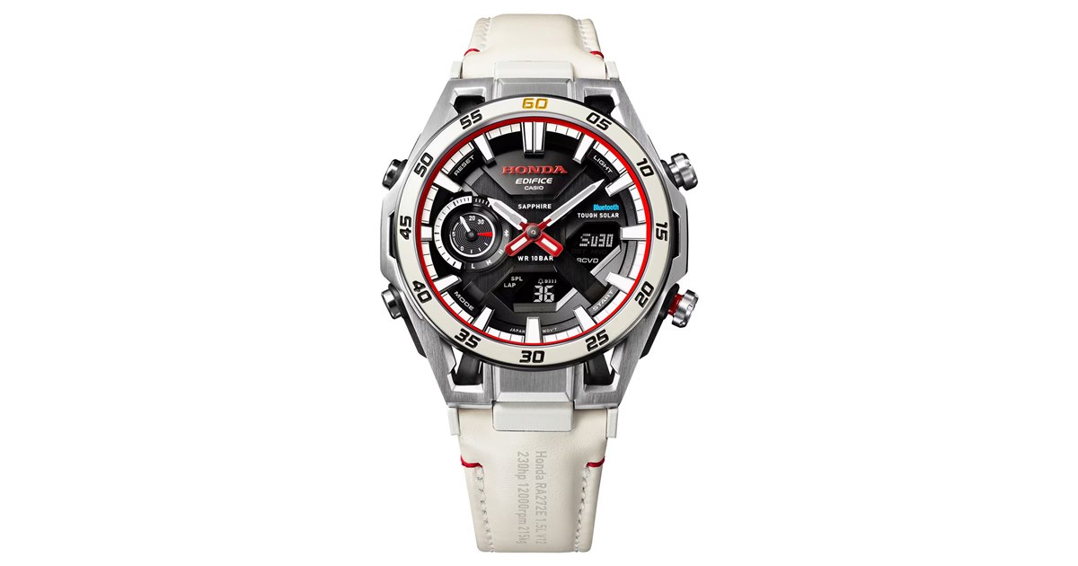 カシオ、Honda F1初優勝60周年記念の「EDIFICE」発売 RA272のデザイン