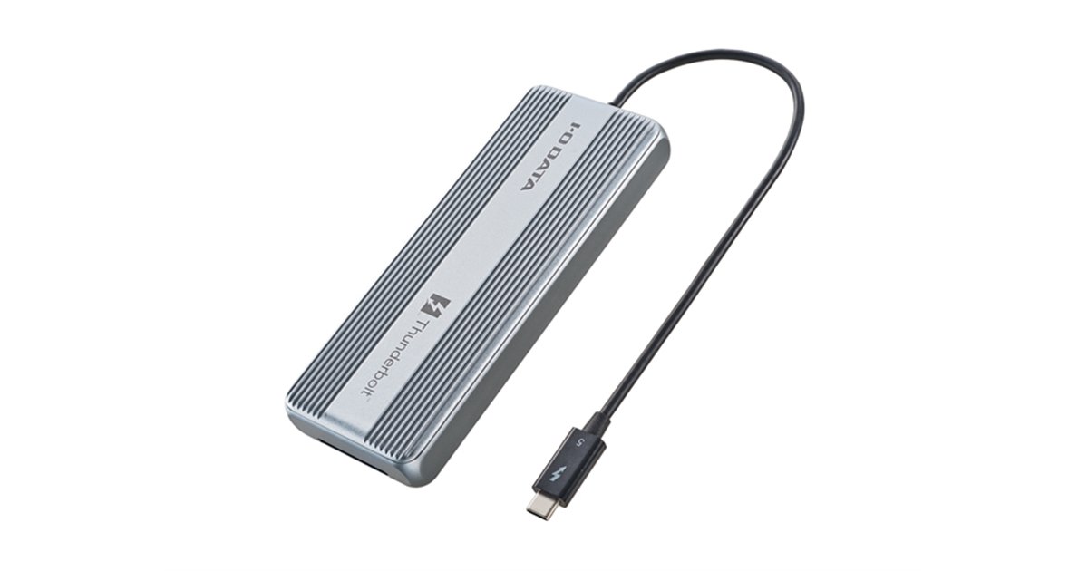 アイ・オー、読み込み最大6000MB／sのThunderbolt 5ポータブルSSD