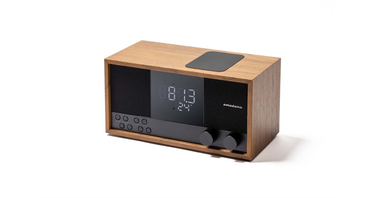 amadana、Bluetoothスピーカー機能搭載のクロックラジオ「RC20