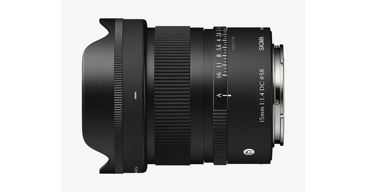 シグマ、小型・軽量化したAPS-C用の大口径広角レンズ「Sigma 15mm F1.4