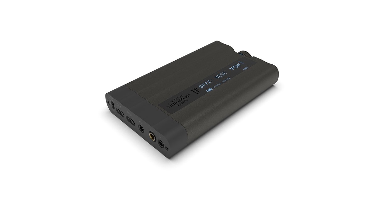iFi audio、ブラックカラーを採用したポータブルDACアンプ「xDSD