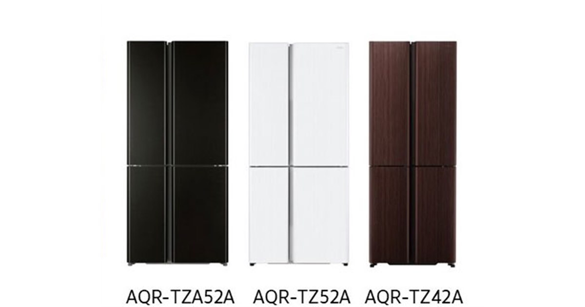 AQUA、スマホ連携に対応した515L/518Lの4ドア冷凍冷蔵庫「TZシリーズ