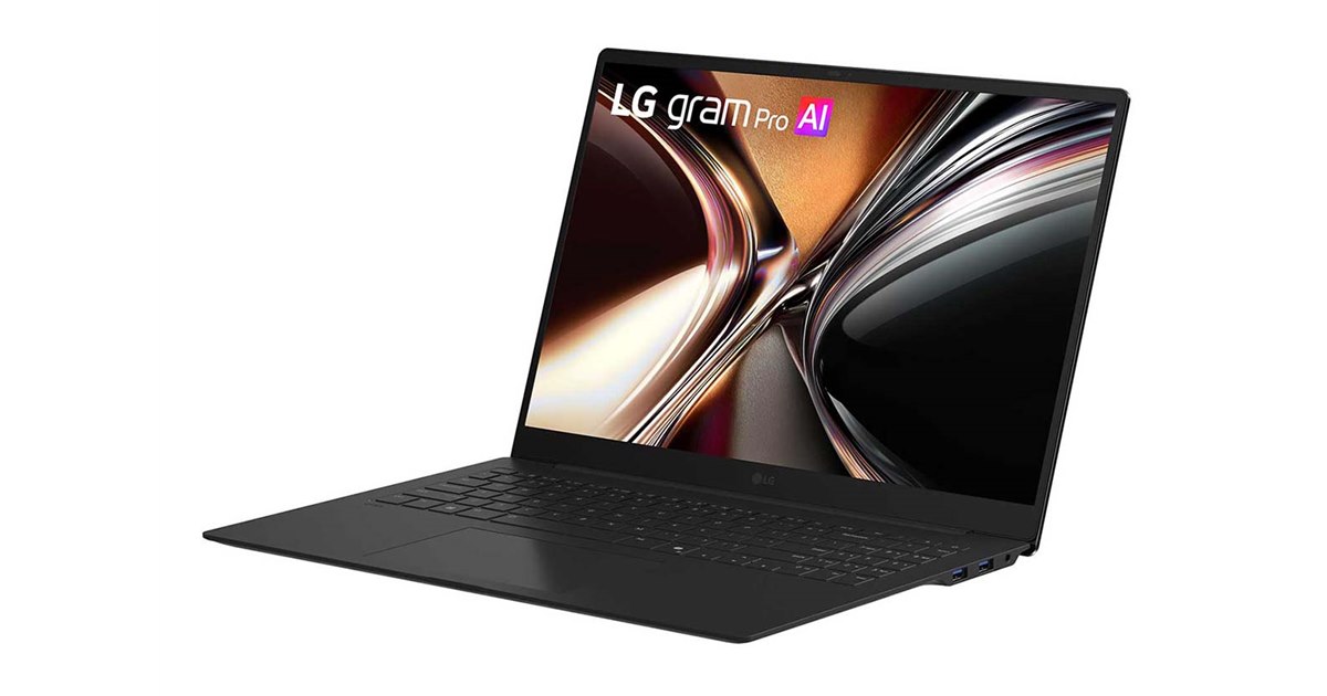 LG gram 16インチ ノートPC 本体 LG、厚さ12.4mm、重さ1199gでRyzen AIを搭載した16型ノートPC「LG gram