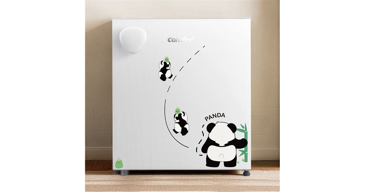 Comfee'、白/パンダシールを用意したパーソナル冷蔵庫「Youniq」の43L