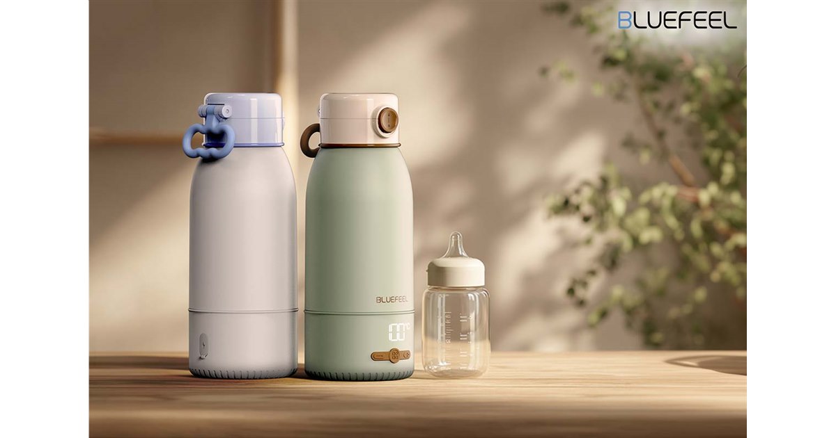 BLUEFEEL、ボトルタイプで100度まで沸かせる充電式電気ケトル「Heat100