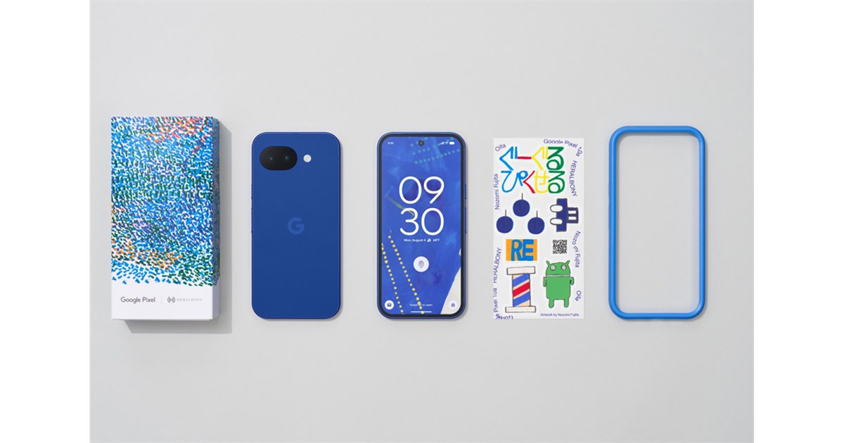 ヘラルボニー×Google Pixel 10a、Pixelシリーズ初の日本限定モデル