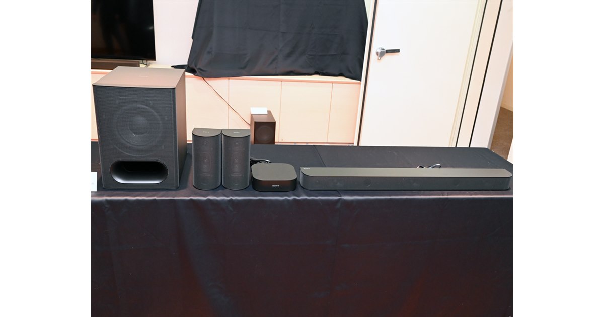 Sony  スピーカー　ウーハー　リモコン付 ソニーが、ワイヤレスサブウーファー付きサウンドバー「HT-S400」と