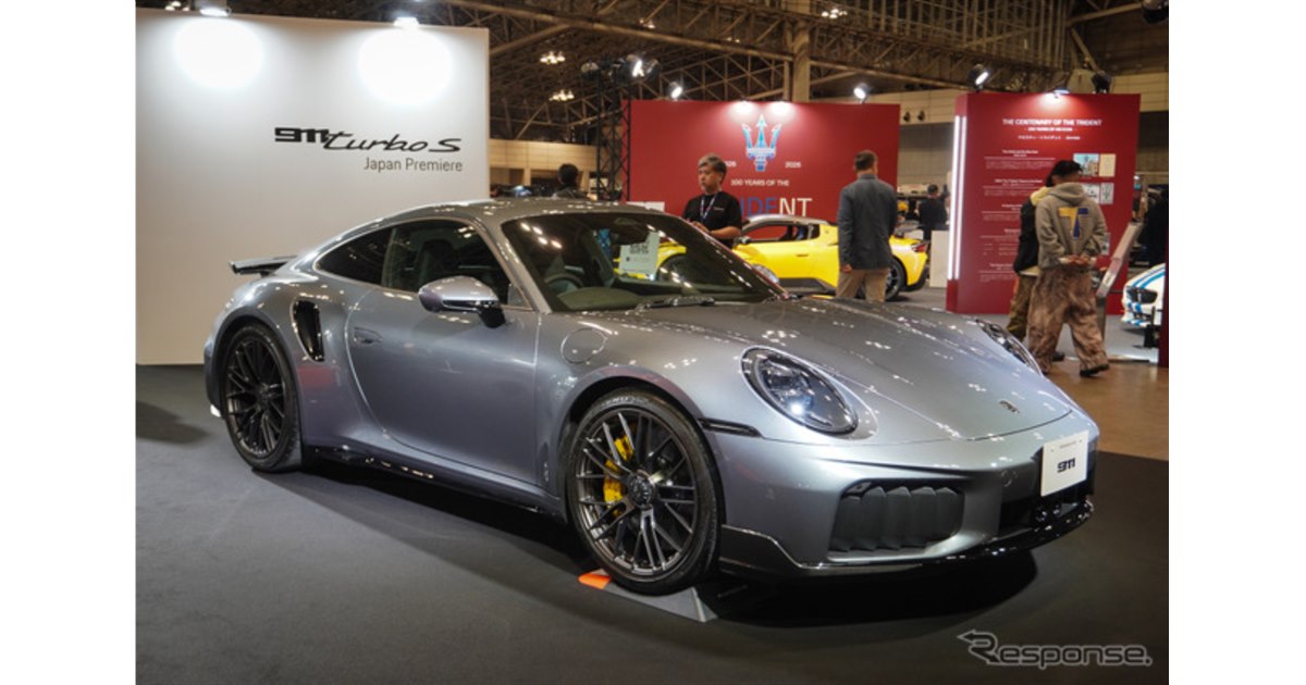 ポルシェ　911ツインターボ ポルシェ『911ターボS』新型が日本初公開、史上最強の711psツイン