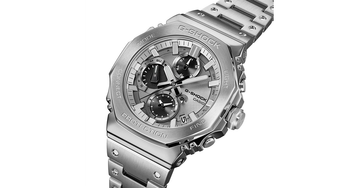 カシオ、八角形フルメタルクロノグラフの「G-SHOCK GMC-B2100ADS