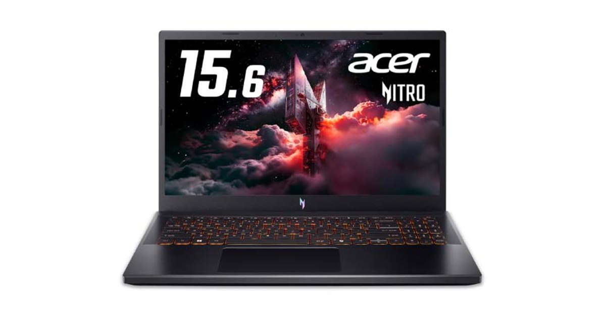 その他 Themis エイサー、「GeForce RTX 4050」を搭載した15.6型ゲーミングPC「Nitro