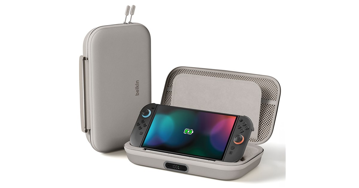 ベルキン、Switch 2用モバイルバッテリー内蔵ケース「Gaming Switch 2