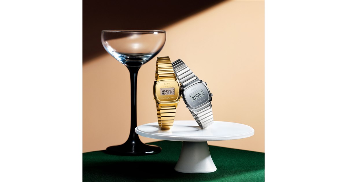 カシオ、CASIO CLASSICから蒸着処理のワントーンが美しいミニマルな