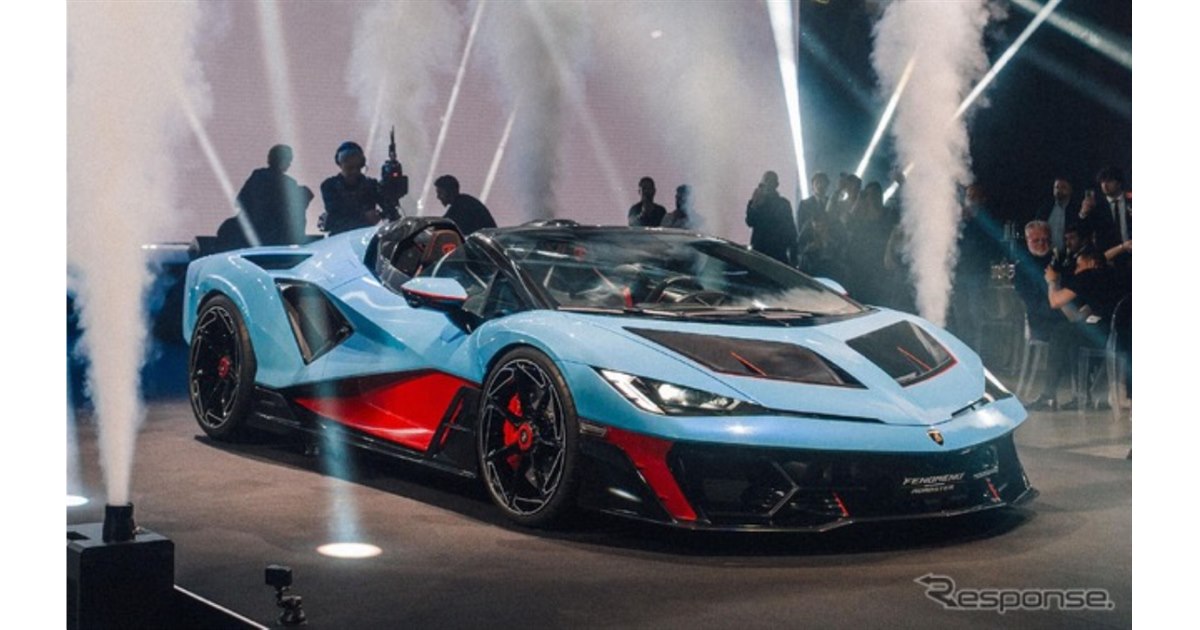 ランボルギーニ、世界15台限定「フェノメノ ロードスター」発表…V12