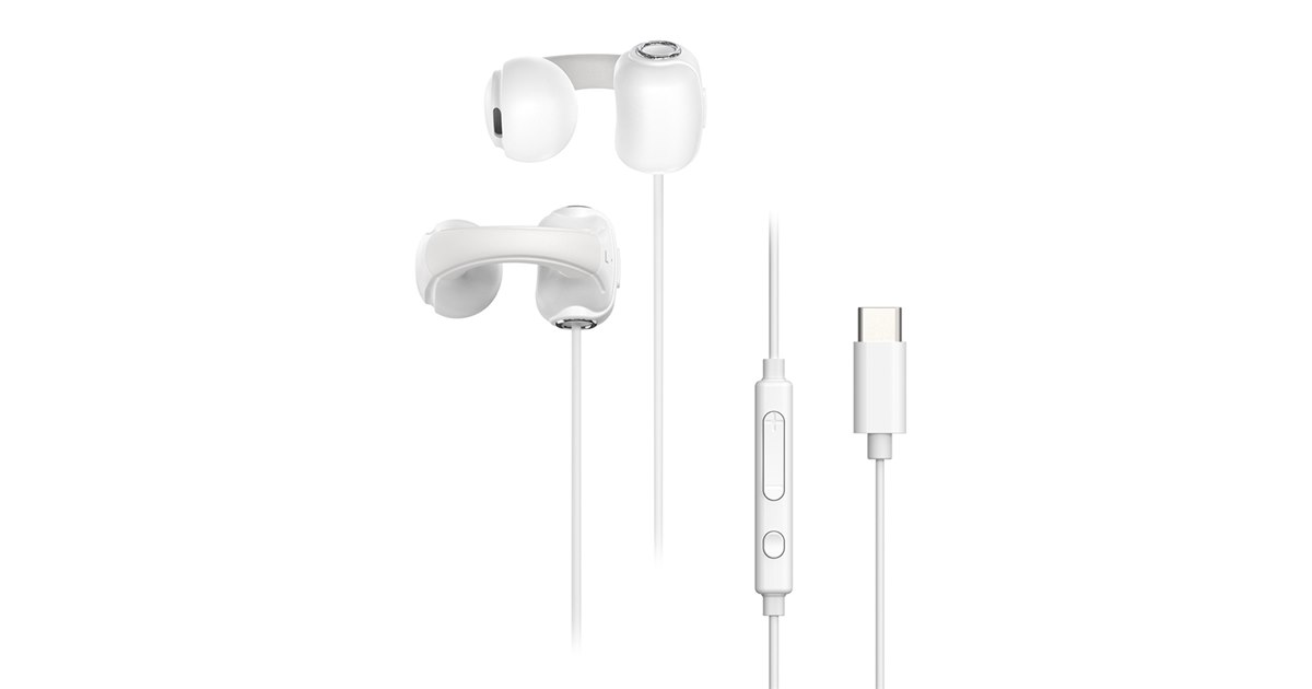 多摩電子工業、USB Type-C接続イヤーカフタイプの有線イヤホン