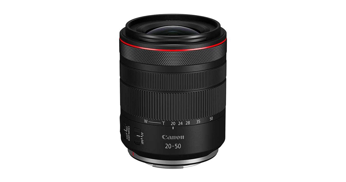 キヤノン、パワーズーム内蔵の標準ズームLレンズ「RF20-50mm F4 L IS