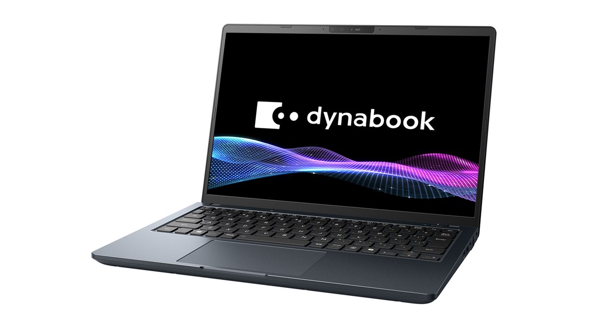 Dynabook、Core Ultraを搭載した13.3型モバイルノートPC「dynabook G8