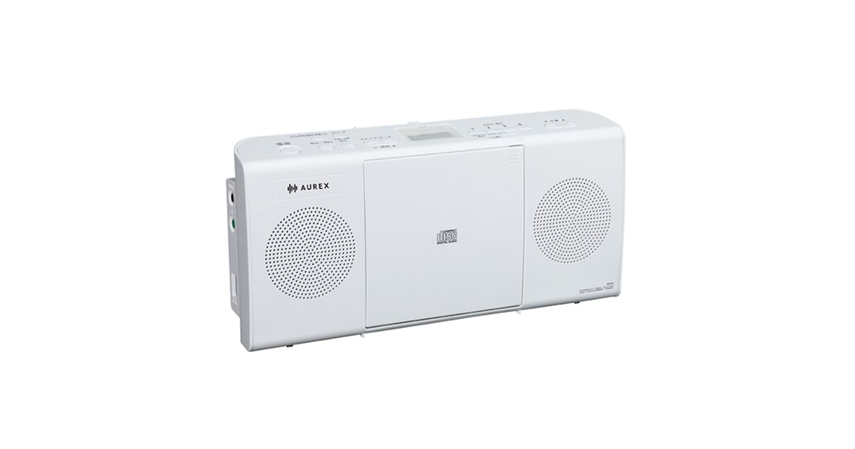 東芝、奥行6.5cmのスリムボディを採用したCDラジオ「AUREX AX-C24