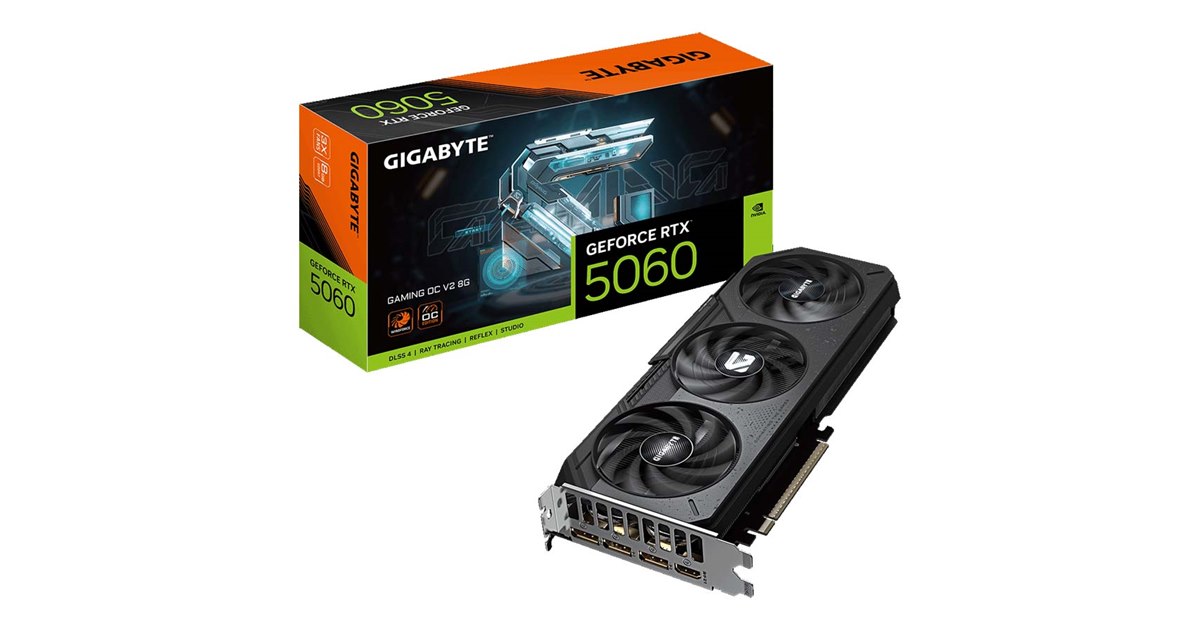GIGABYTE、「GeForce RTX 5060」を搭載したビデオカードのAmazon専売