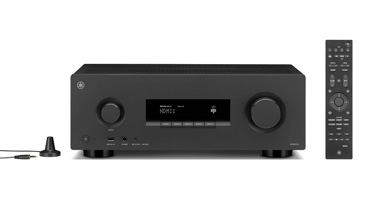 ヤマハ、Dolby Atmosに対応した7.2ch AVアンプ「RX500A」と5.2ch AV
