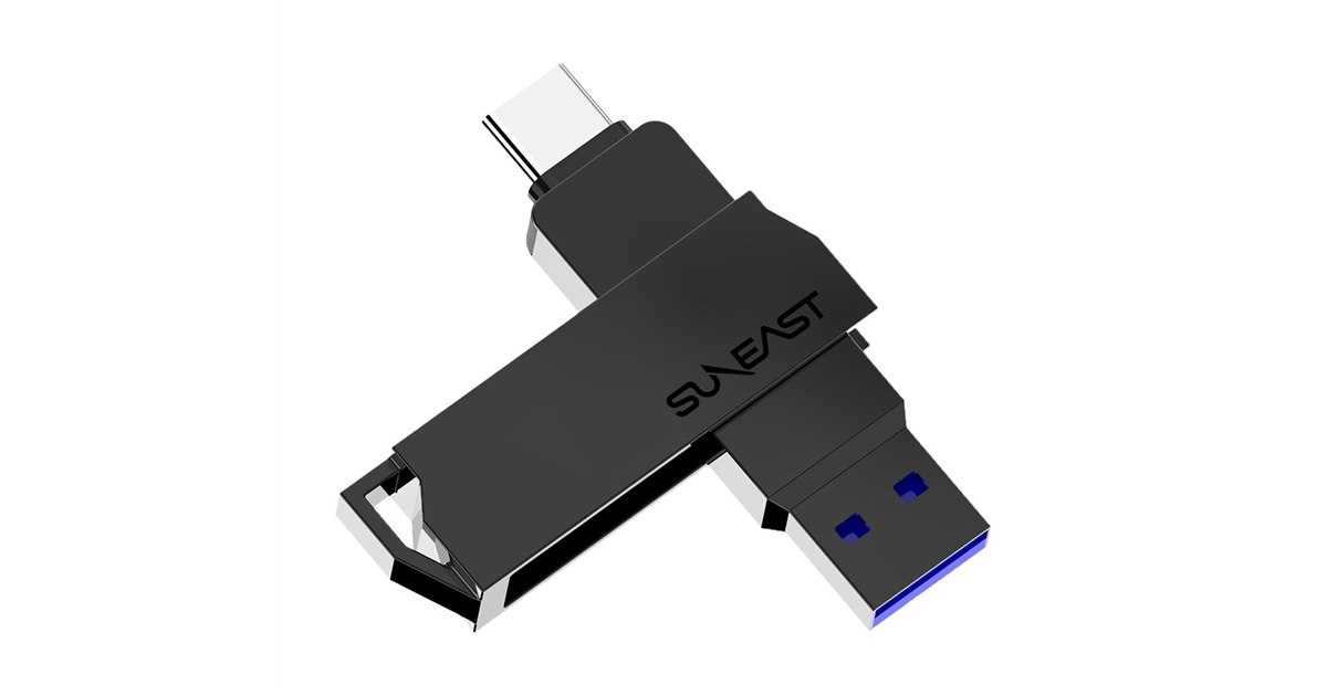 SUNEAST Revolve R10 ポータブルSSD 1TB クロムブラック SUNEAST、軽量約20gで最大1050MB/sのポータブルSSD「Revolve R10 mini