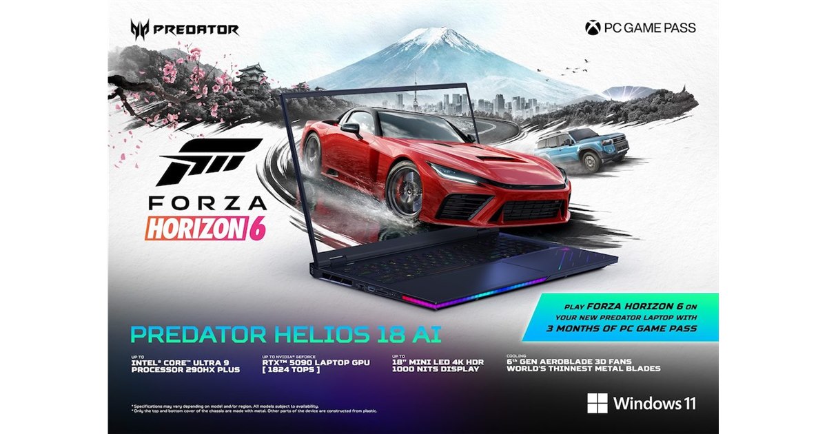 エイサー、インテル Core UltraとGeForce RTX 50シリーズを搭載した18