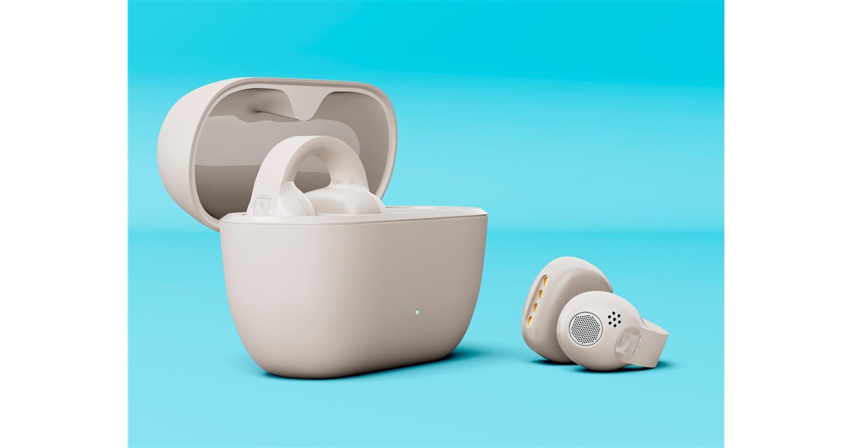 ゼンハイザー、耳をふさがないイヤーカフ型ワイヤレスイヤホン