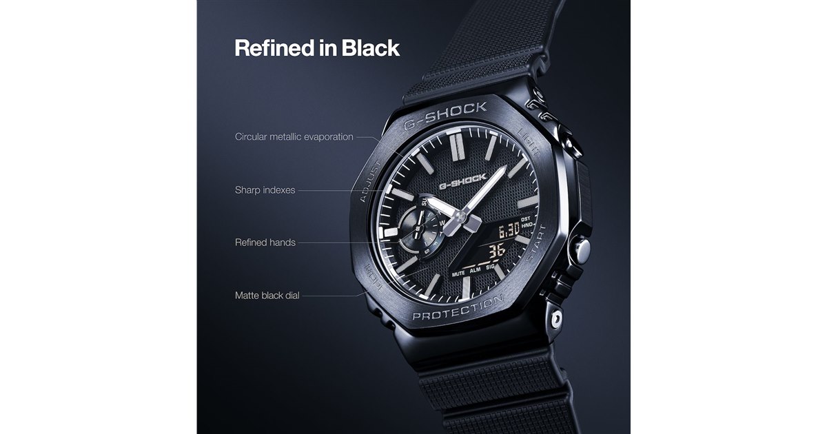 カシオ、G-SHOCK「2100」の上品な黒モデル「LUXE BLACK」 - 価格.com