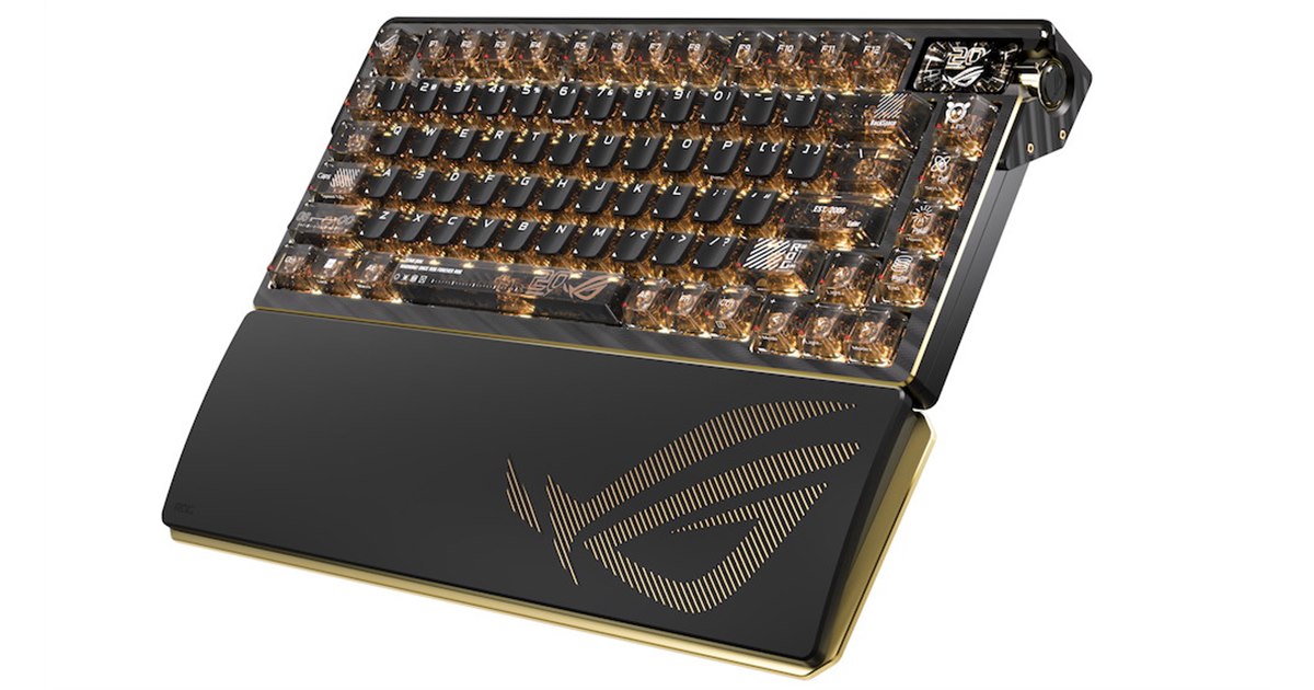 ASUS、20周年記念の限定ゲーミングキーボード「ROG Azoth Extreme