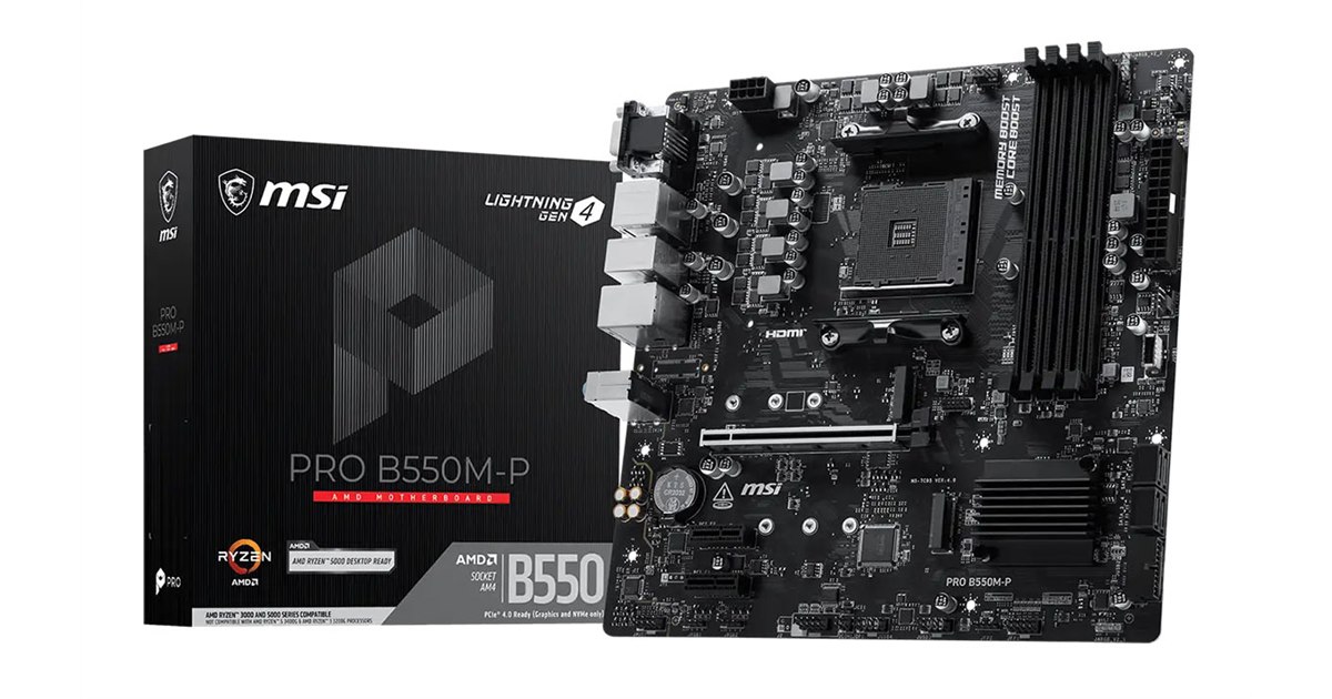 MSI、DDR4メモリーに対応した「AMD B550」を搭載するMicroATX