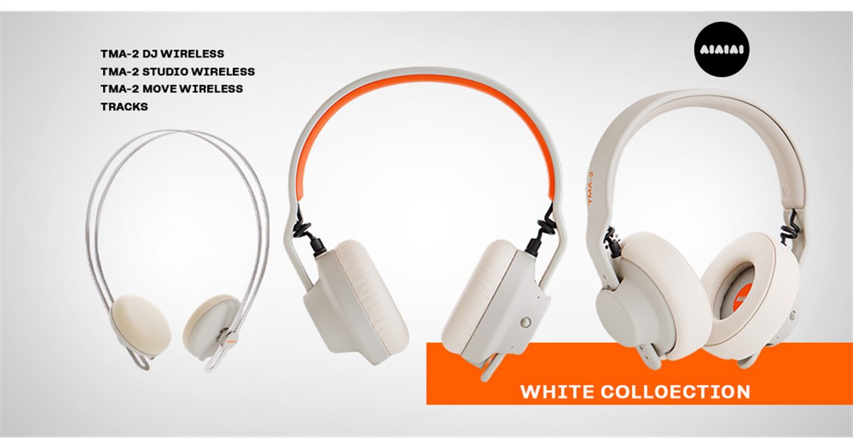 AIAIAI、ヘッドホン「TMA-2」「Tracks」にピュアホワイトのカラーを