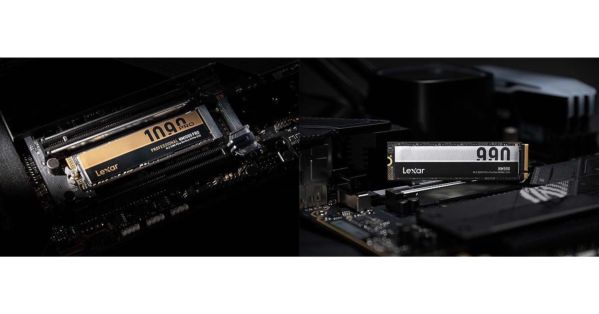 Lexar、最大読込14000MB/sのPCIe 5.0対応M.2 SSD「NM990