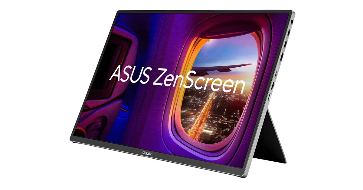 ASUS、16型有機ELのポータブルモニター「ZenScreen OLED MQ16FC