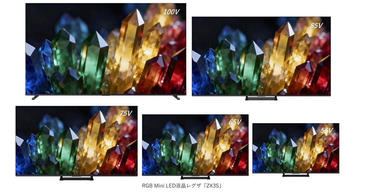 TVS REGZA、RGB Mini LED液晶パネル搭載の新型レグザ「ZX3S」 - 価格.com