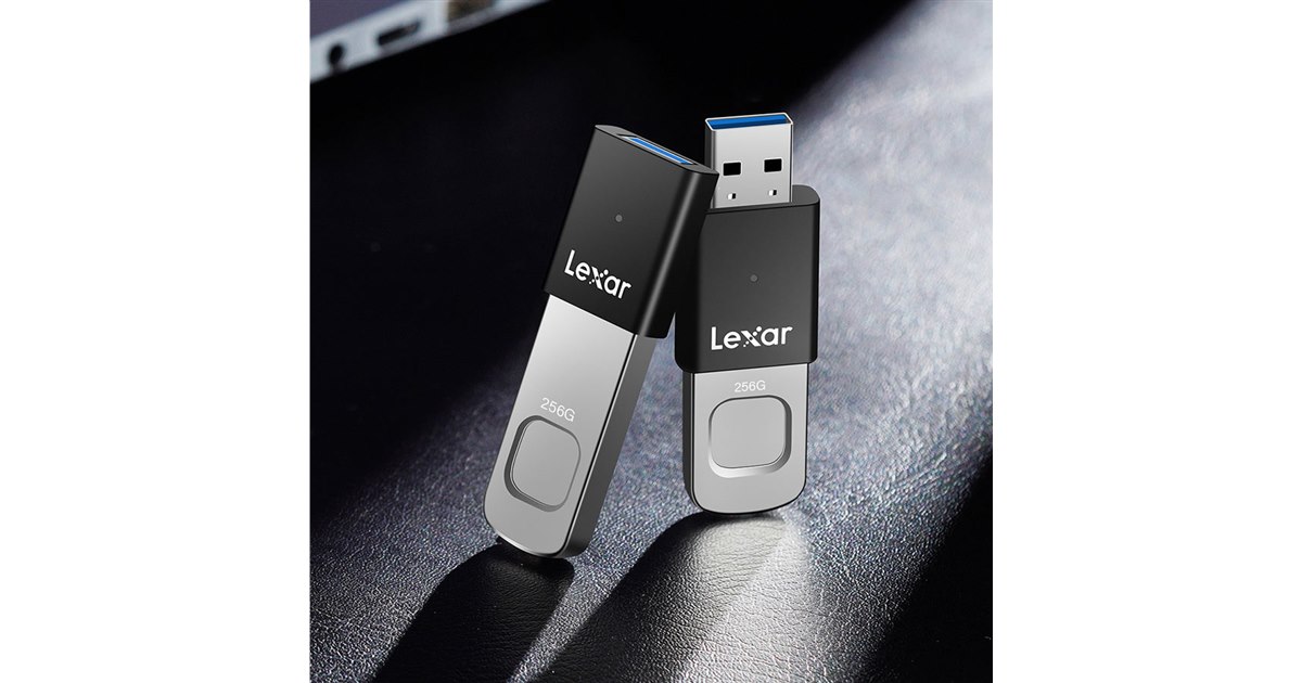 Lexar、指紋認証を搭載したUSBメモリー「JumpDrive Fingerprint F35
