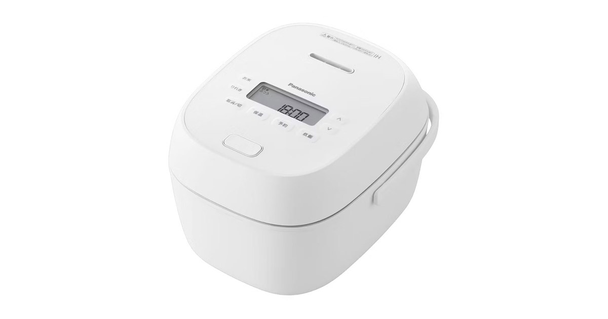 パナソニック、備長炭釜と大火力包み加熱を採用した3.5合炊きIHジャー