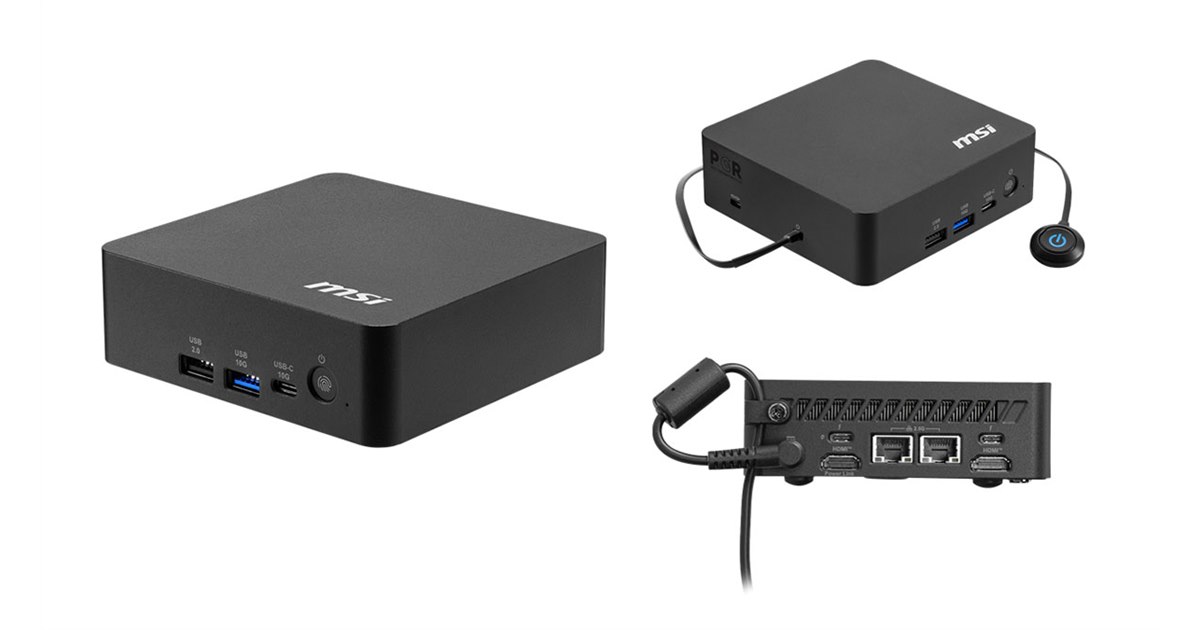 MSI、「Core Ultra 5 322」を搭載した手のひらサイズPC「Cubi NUC AI+