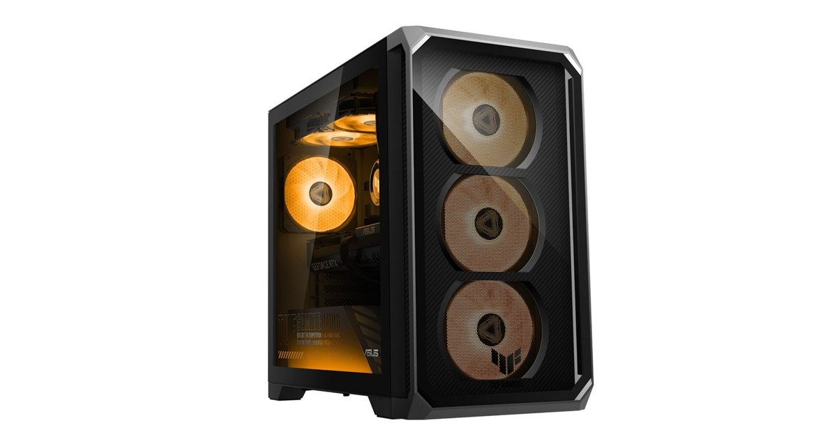 ASUS、約47Lミドルタワーを採用したゲーミングデスクトップPC「TUF