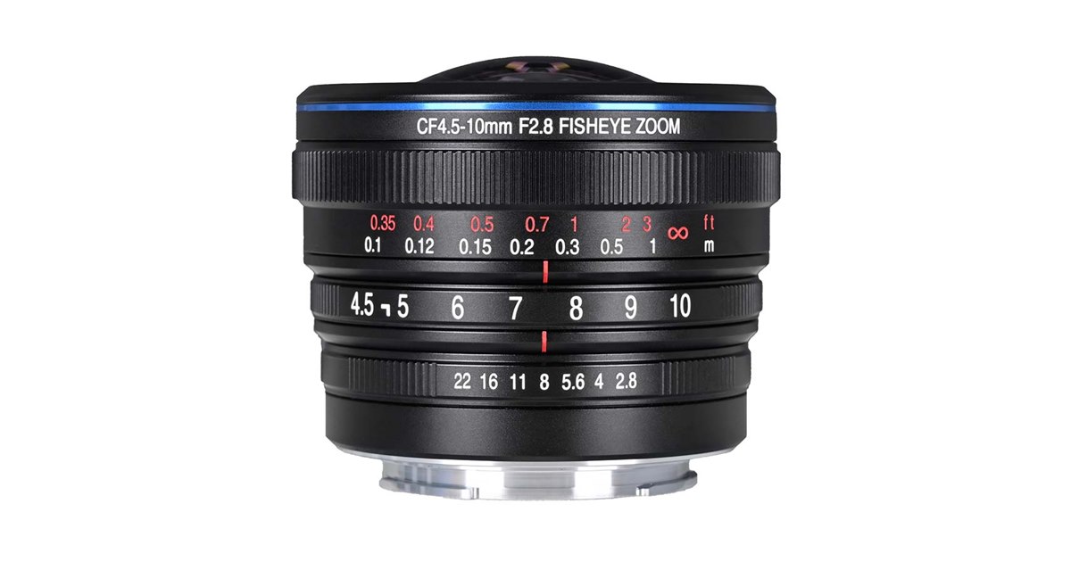 LAOWA、円周と対角の表現が可能な魚眼ズームレンズ「4.5-10mm F2.8 CF